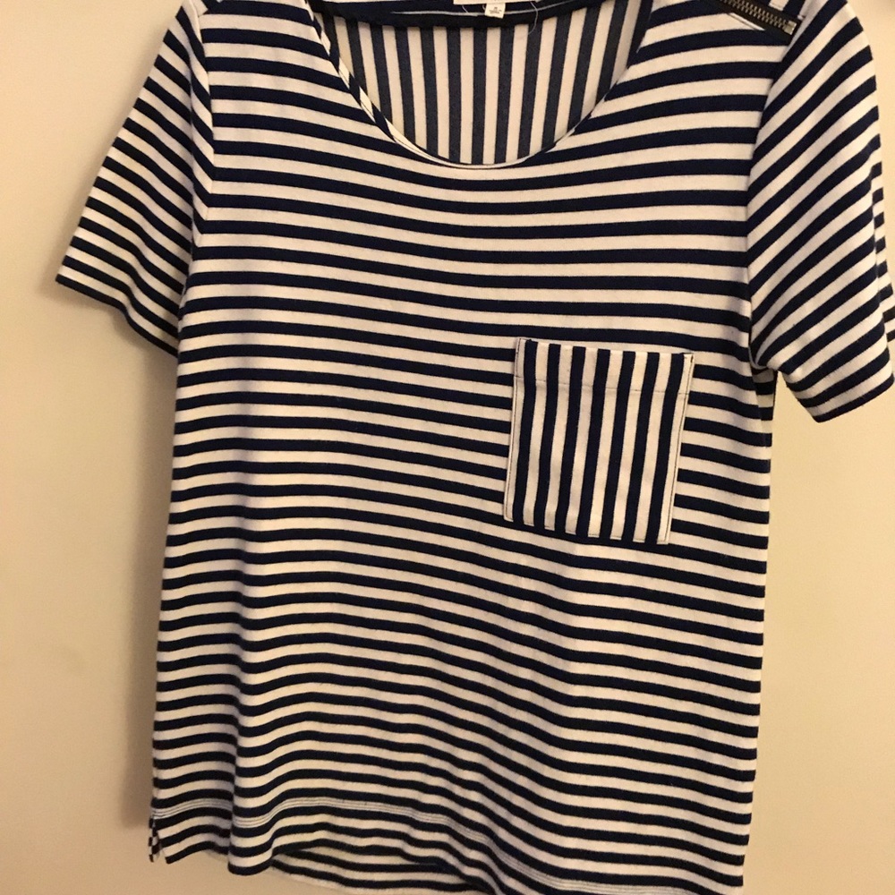 Madewell Mixed Stripe Tee - Picture 1 of 4